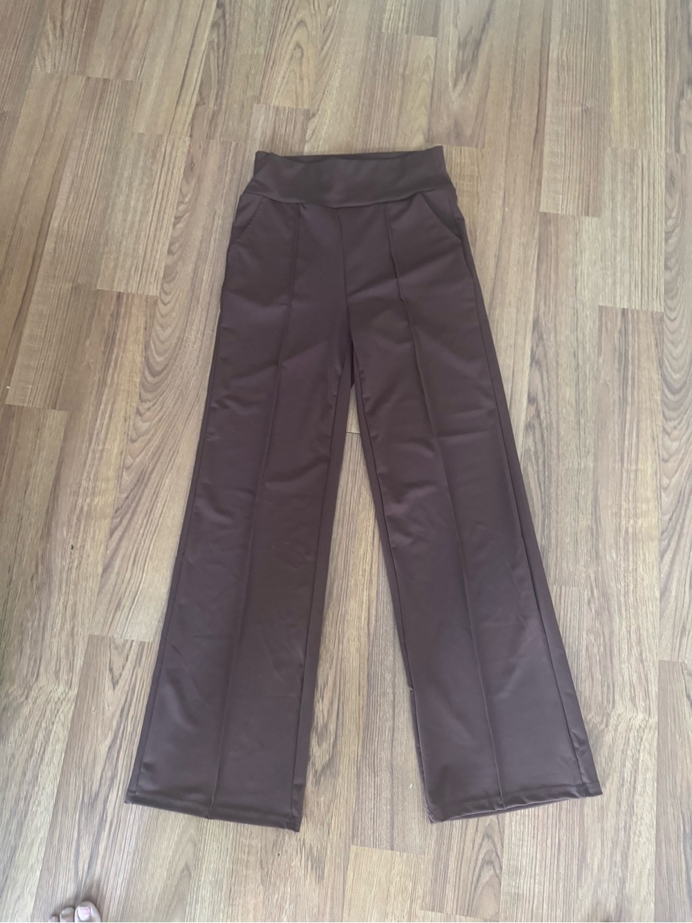 Women’s High-Waist Wide-Leg Pants - Brown